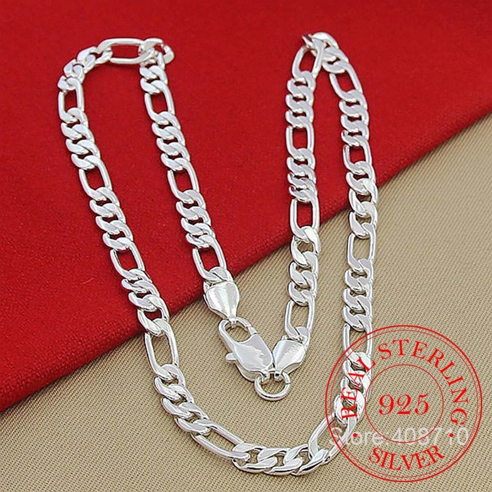 Deslumbre com Estilo: Colar Masculino e Feminino de Prata Esterlina 925, 6mm/8mm