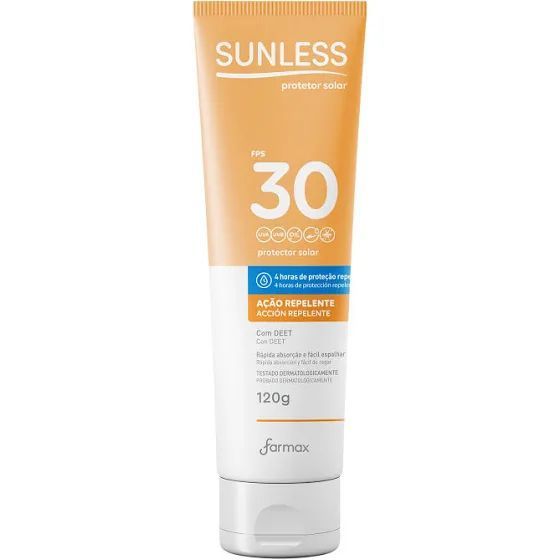 Protetor Solar Sunless FPS30 Ação Repelente 120G
