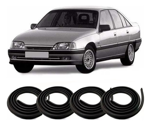 Kit Borrachas Vedação Das 4 Portas Omega E Supre