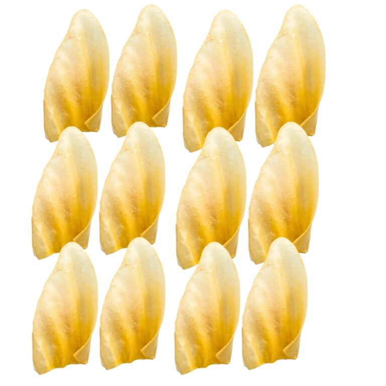 Kit 12 Petisco Natural Orelha Bovina Desidratada  