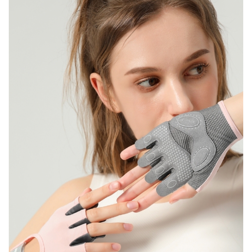 1 Par De Luvas De Ginástica Antiderrapantes Respiráveis Para Homem Mulher Fitness Construção Corpora