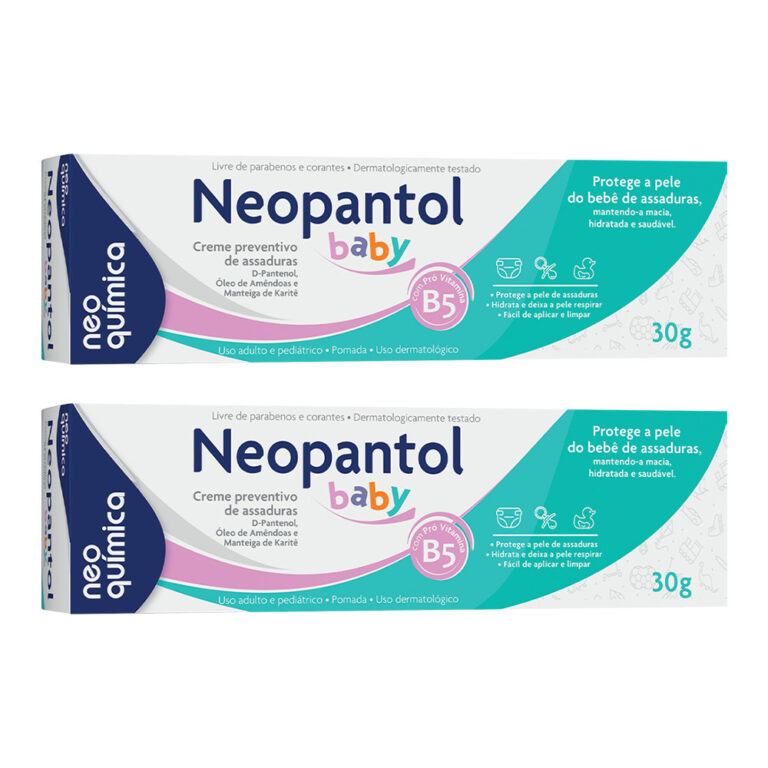 Kit 2 Pomada p/ assaduras Neopantol Baby 30g ̵