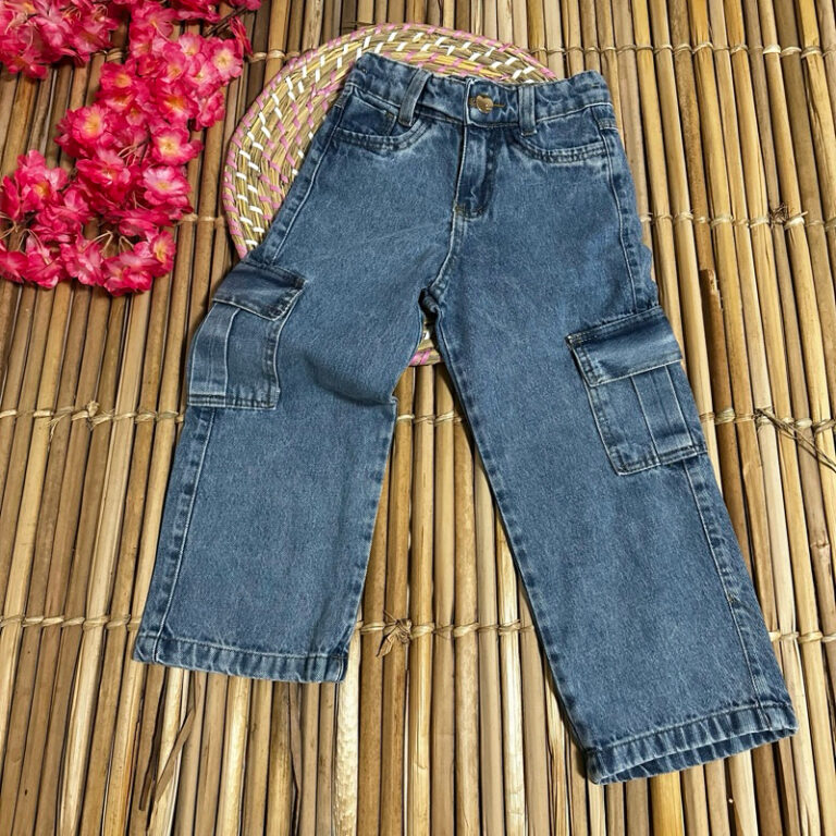 CALÇA MENINAS INFANTIL WINDE LEG CARGO LEANDRA JE