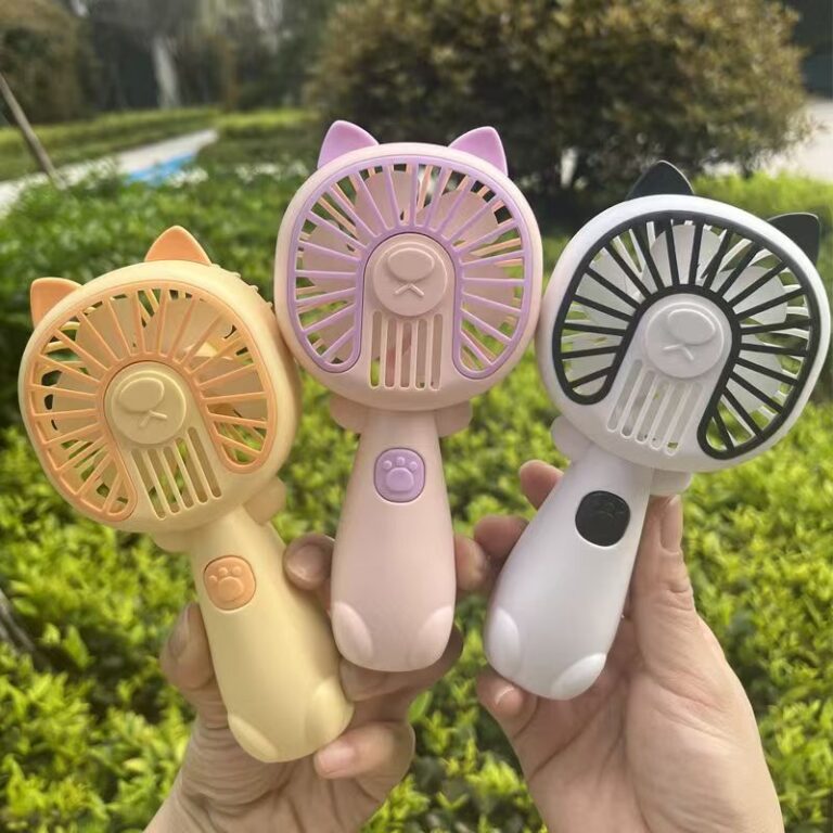 Mini ventilador portátil portátil, recarregável
