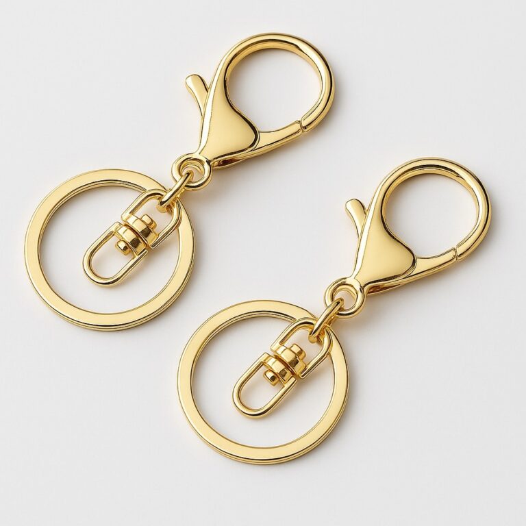 Kit 25 Argola de Chaveiro Premium 30MM Com Mosquet