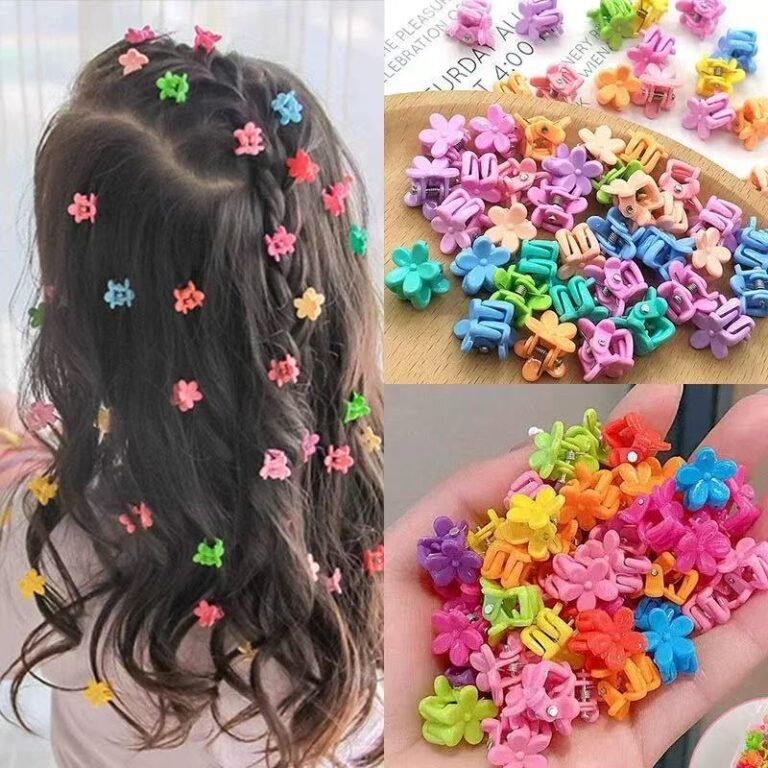 Kit 120 Mini Presilha de Cabelo Piranha Infantil C