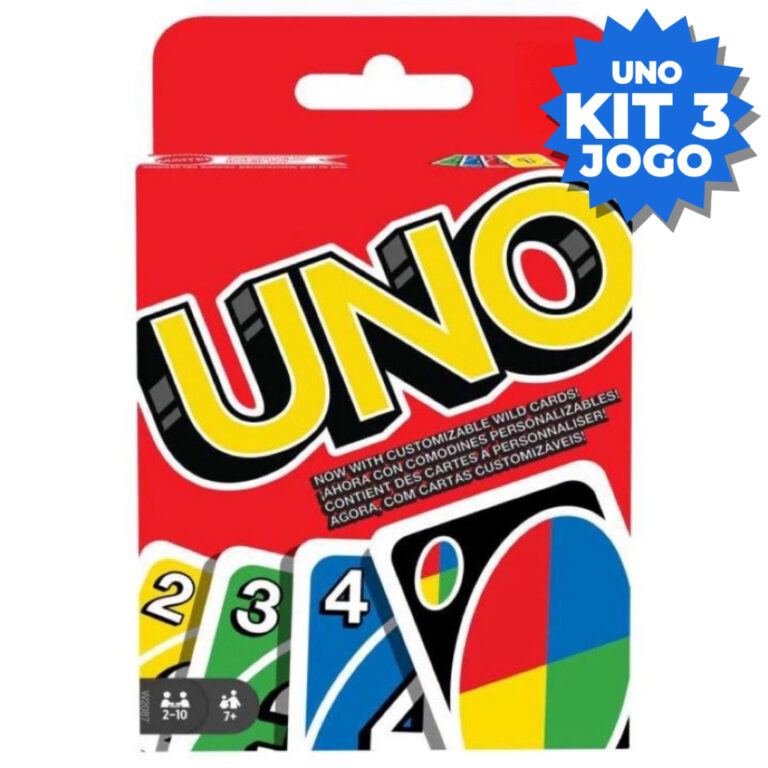 Kit 3,2 ou 1 Unidade Jogo Uno Original Diversão P