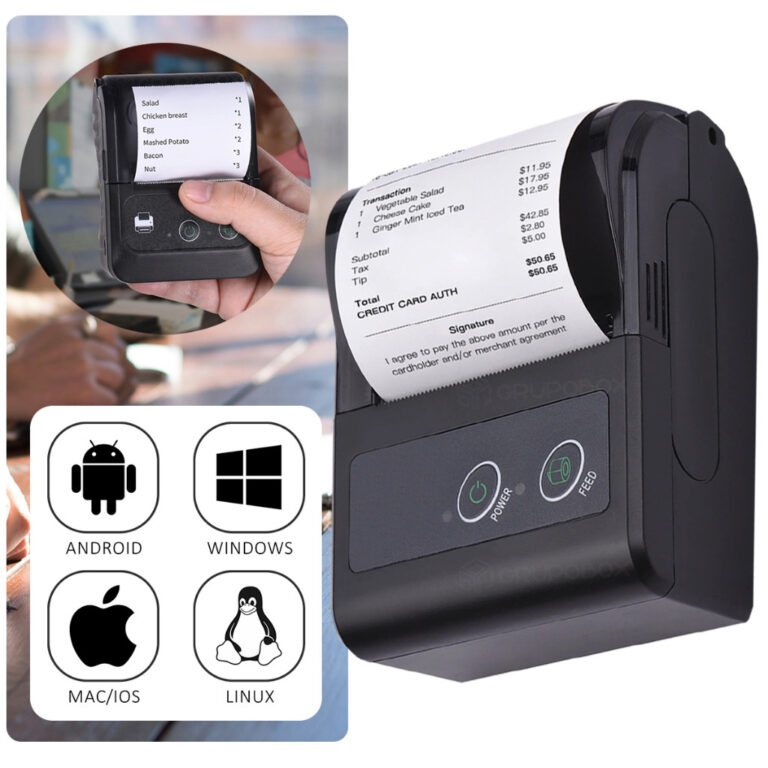 Mini Impressora Termica Bluetooth Cupom Portatil C