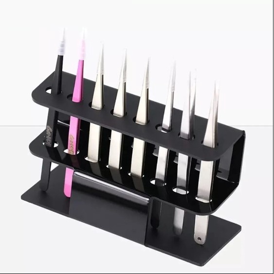 Suporte Com 6 Furos Para Pinças De Cílios