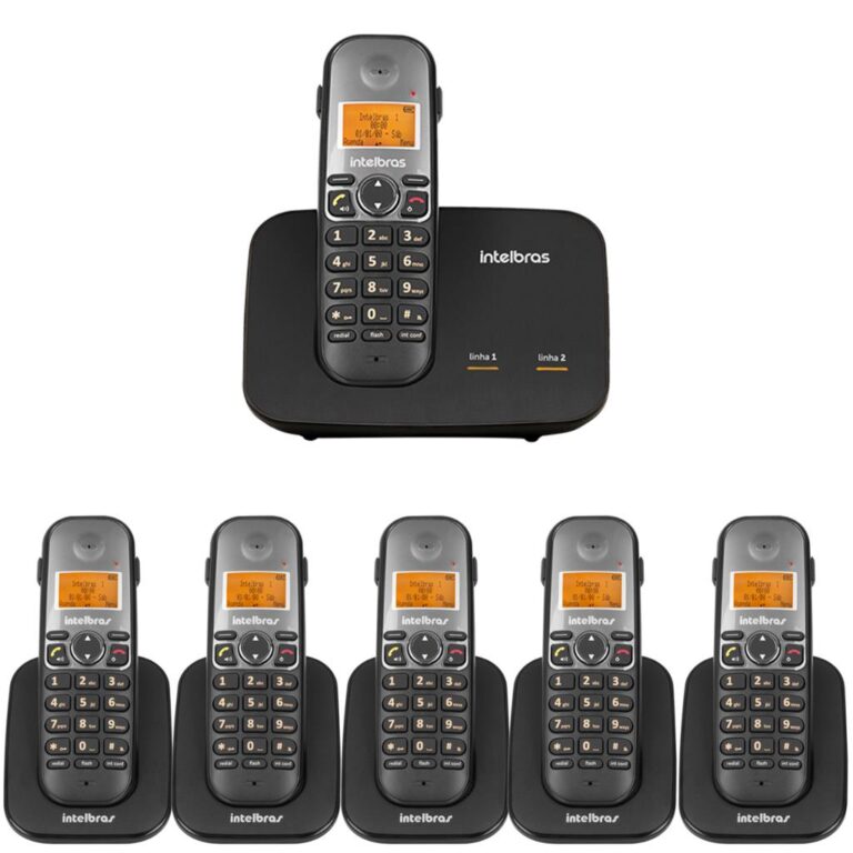 Kit Telefone 2 Linhas Ts 5150 + 5 Ramais Ts 5121 I