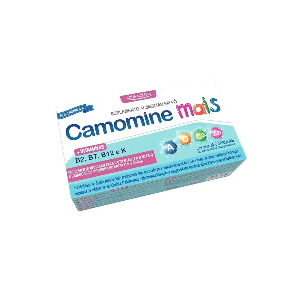 Camomine Mais Vitaminas Kids 20 Cápsulas Arte Nativa