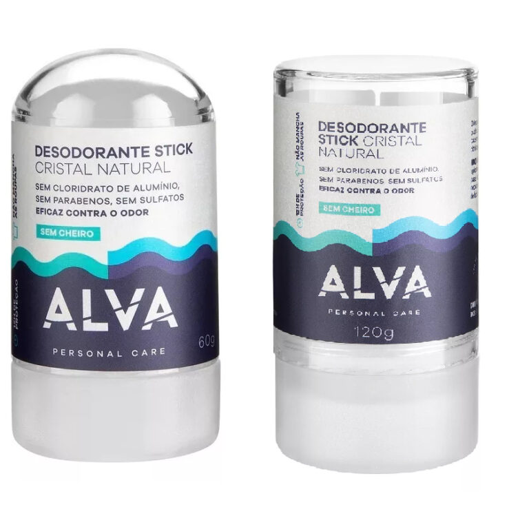 Desodorante Alva Pedra Cristal 100% Natural Alva