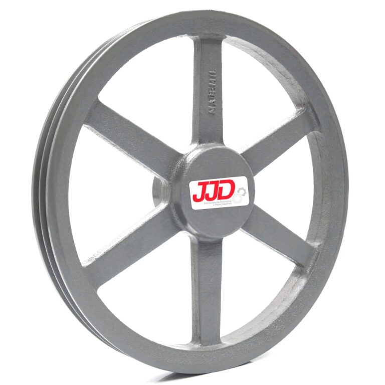 Polia de Ferro Fundido 350mm 2 Canais Perfil B