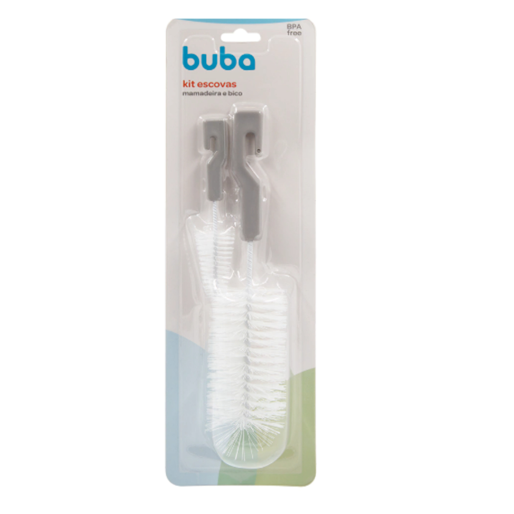 Kit Escova Mamadeira e Bico Buba Mamadeira – Kit Escovas Para Limpeza De Mamadeira E Bico