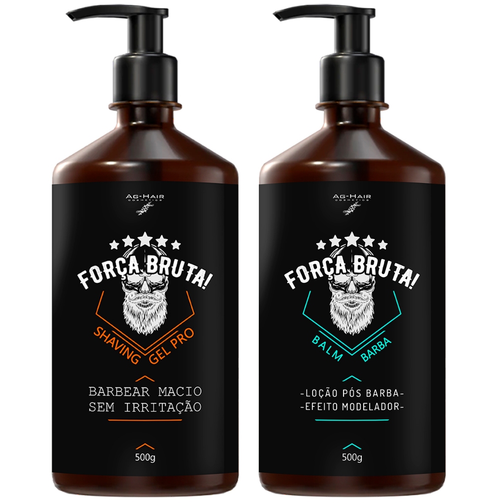 BALM PARA BARBA – FORÇA BRUTA  + SHAVING, 500ml