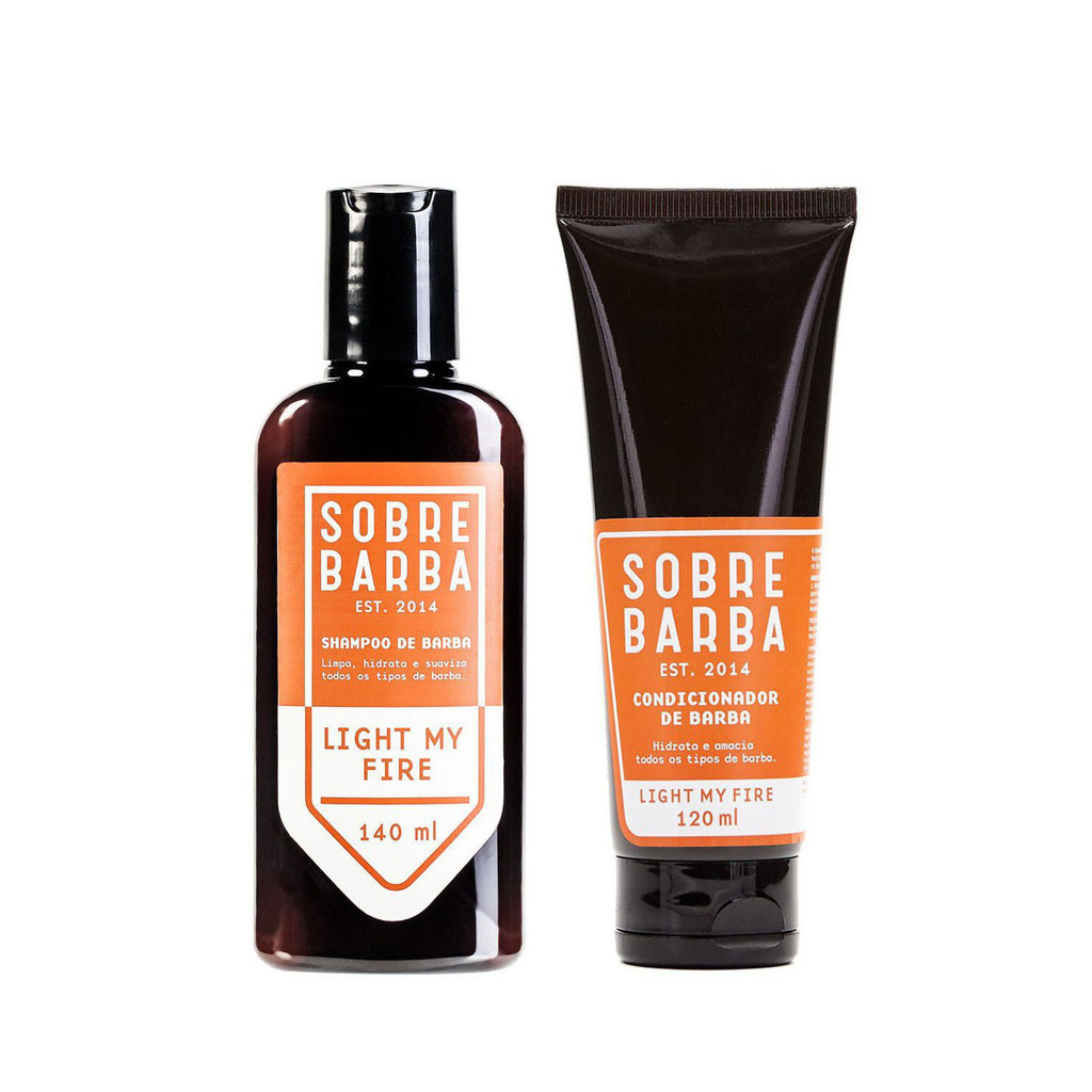 Kit Sobrebarba – Shampoo e Condicionador de Barba – Light my Fire