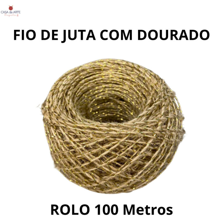 Fio de Juta Lurex Dourado – A MELHOR QUALIDA