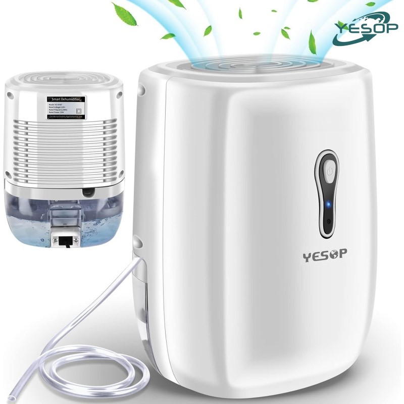 Desumidificador Portátil 800ml Silencioso 127-220v Remove Mofo e Umidade para Quarto, Banheiro e Gua