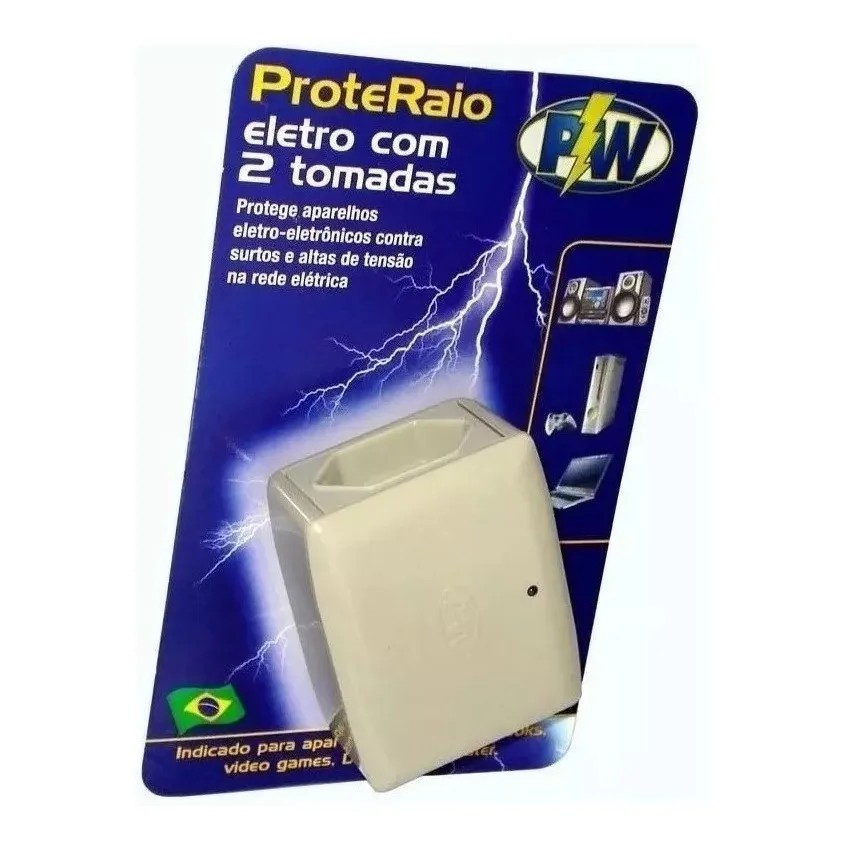Protetor Contra Raios Surtos Picos Eletrodomesticos 127v – Tv, Notebook, Airfryer, Micro-ondas