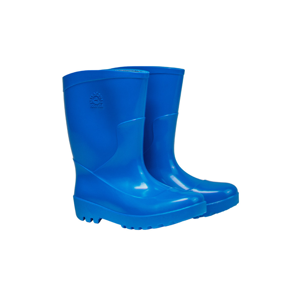 Bota de Borracha Galocha Pvc Toda Vida Infantil Azul Sete Leguas Impermeavel Confortavel Leve Menino