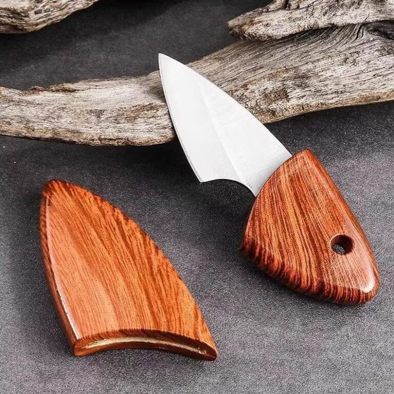 Mini Faca De Frutas Portátil Com Bainha Para Piqu