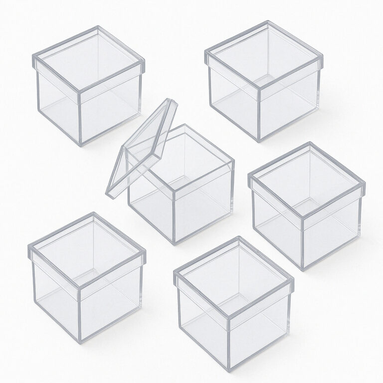 Kit Caixinhas Acrílicas 5x5cm  10 a 100 un. Caixa