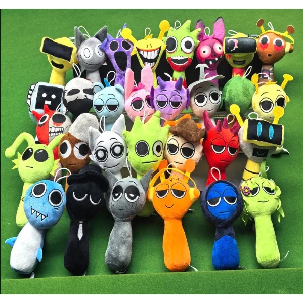 Sprunki Boneca De Pelúcia Incredibox Brinquedo P