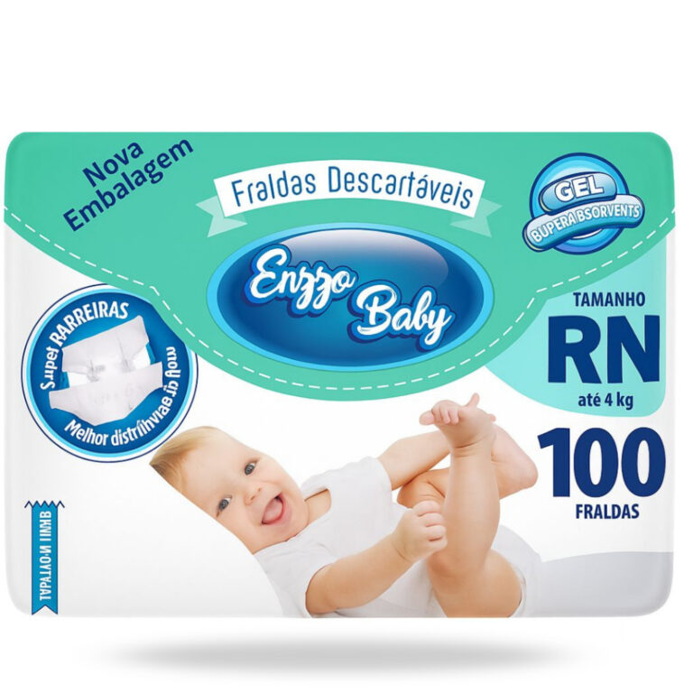 Fralda Descartavel Enzzo Mega Pacotão  Recém Nas