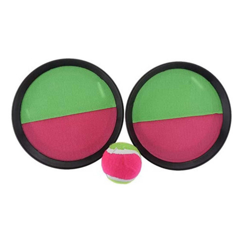 Kit 2 Raquetes Velcro + Bola Esporte Infantil Pais