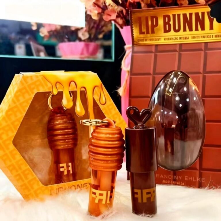 Conjunto de brilho labial LipBunny + LipHoney+Choc