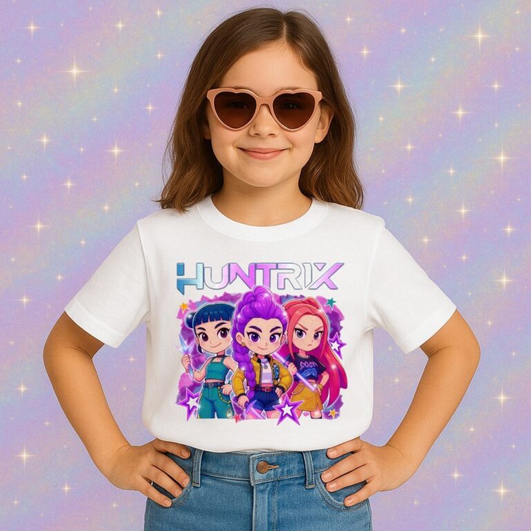 Camiseta Infantil Huntrix Camisetinha Menina Guerr
