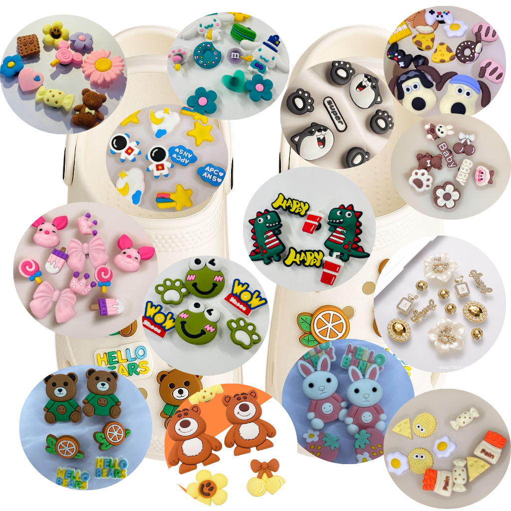 Kit de Pins Divertidos  Personalize Seu Babuche ou Chinelo