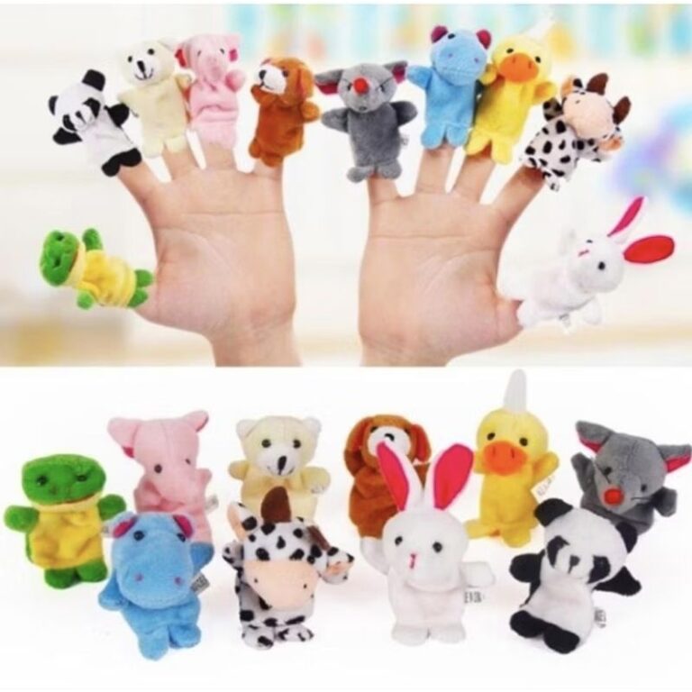 Fantoche De Dedos Dedoches Animais De Pelúcia 