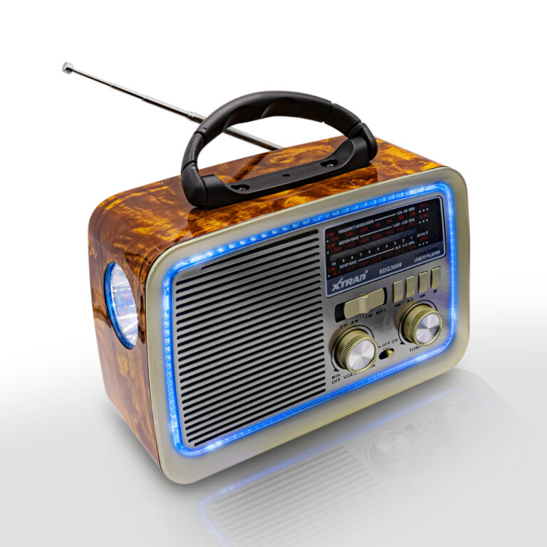 Rádio Retro Vintage Bluetooth Recarregável RGB C