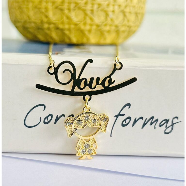 Colar Vovó Mamãe Família Filho Filha Neto Neta 