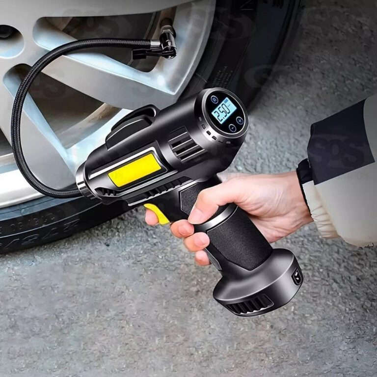 Bomba De Ar Compressor Portátil Pneu De Carro E M