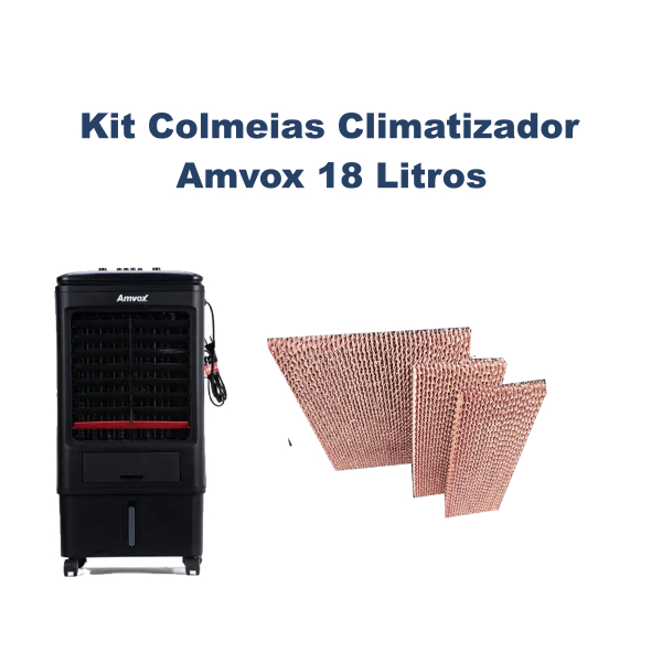 Kit 3 pçs, Compativel: Climatizador AMVOX 18 Litr