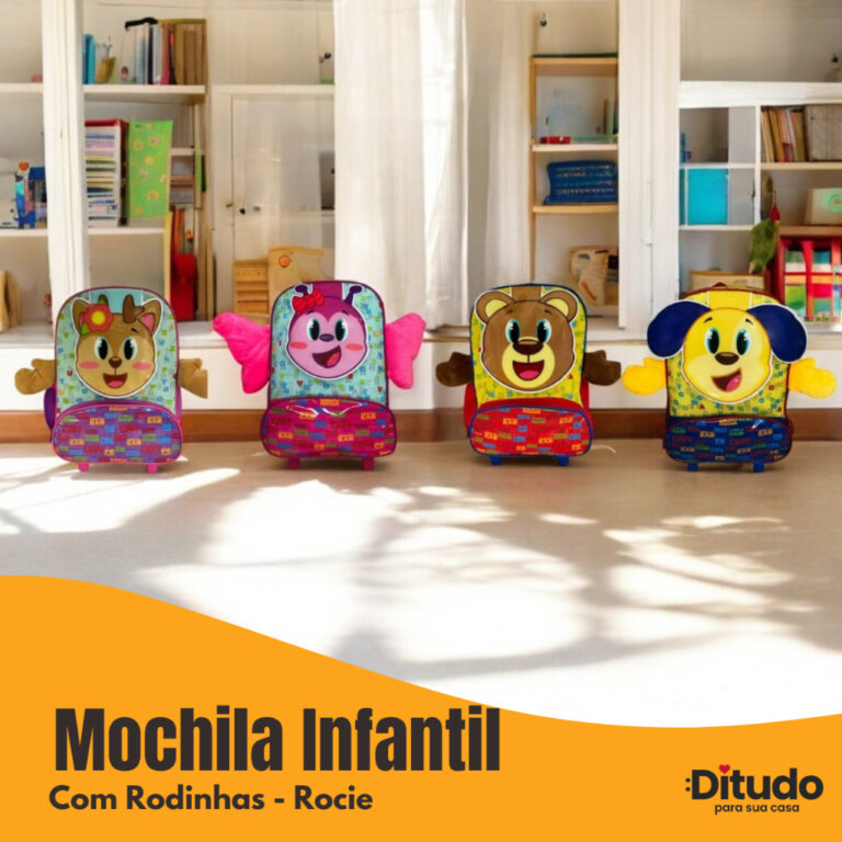Mochila Infantil com Alça e Rodinhas Rocie Rena B