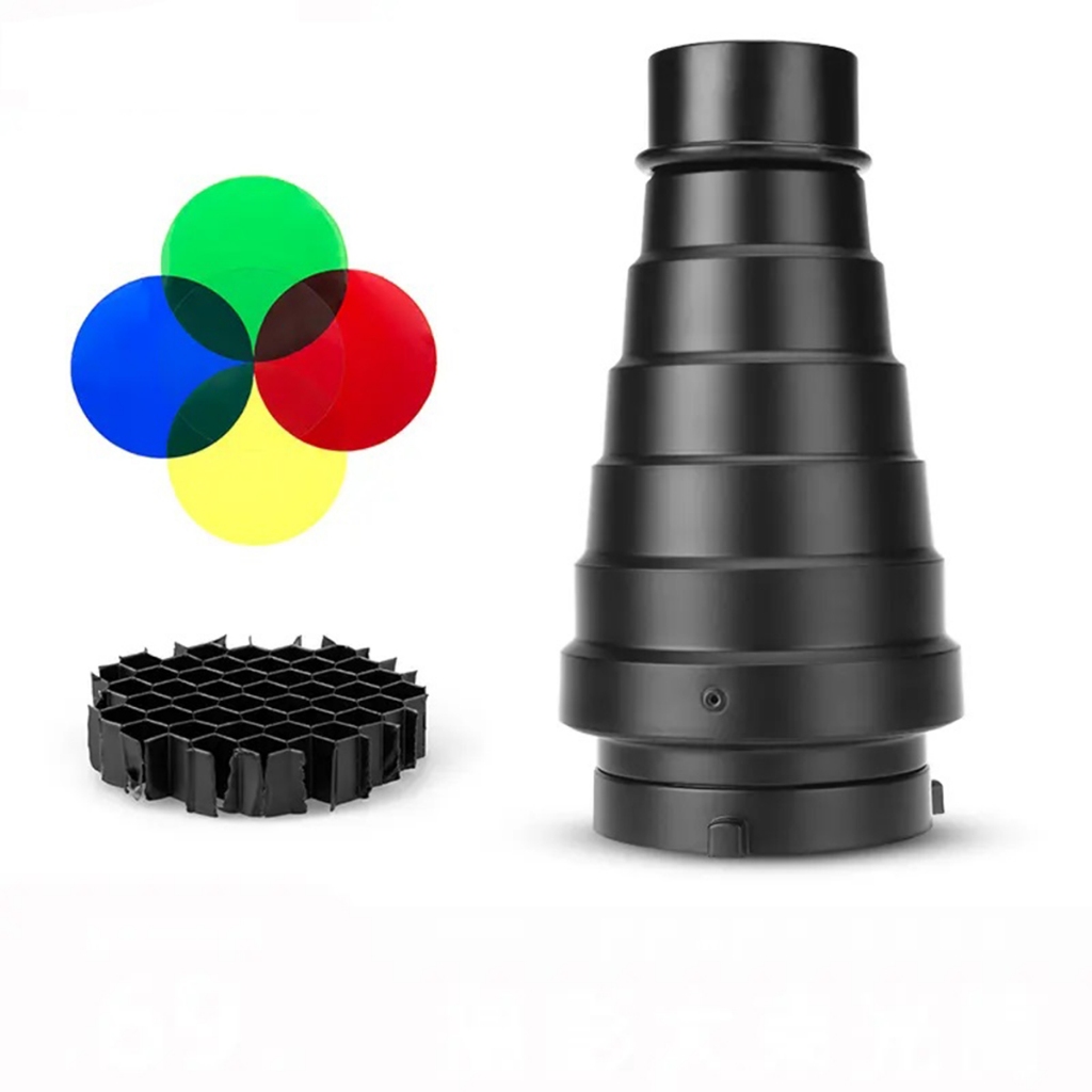 Cone Snoot Godox Sn-01 Para Tocha Flash Estúdio Bowens Sk400