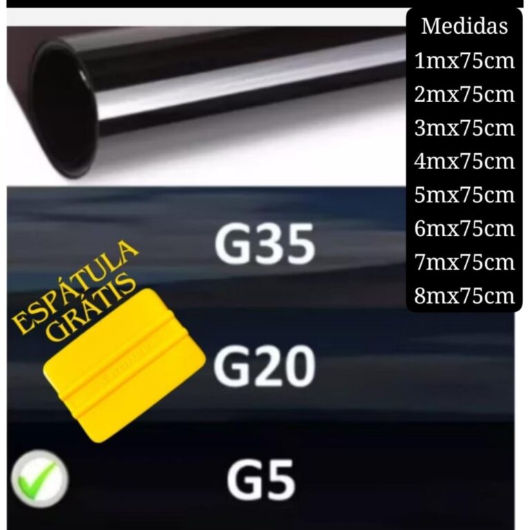 Película Tipo Insulfilm para Vidros G5 G20 G35 Au