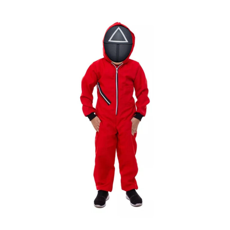 Fantasia do Round 6 Infantil Unisex Cosplay com Ma