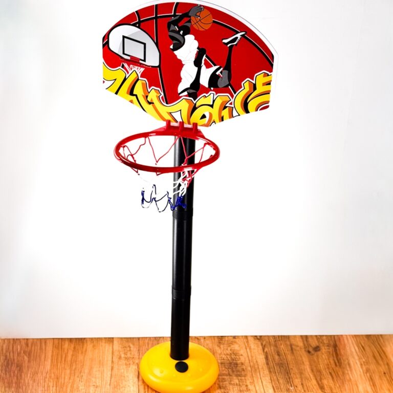 Cesta Com Bola de Basquete Infantil Ajustável Aco
