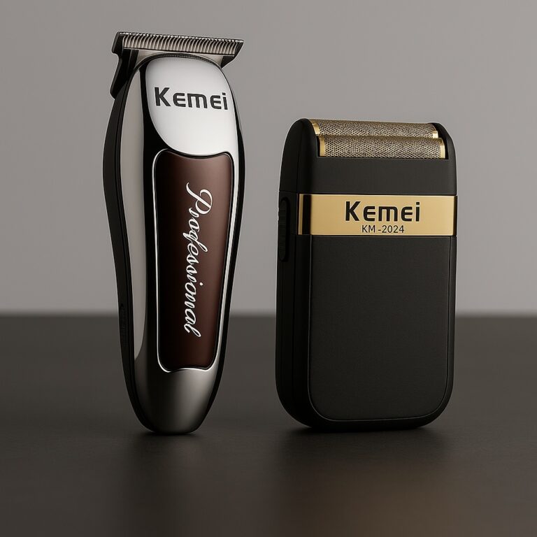 Kit 2 Maquininha Cortar Cabelo Barba Acabamento Pr