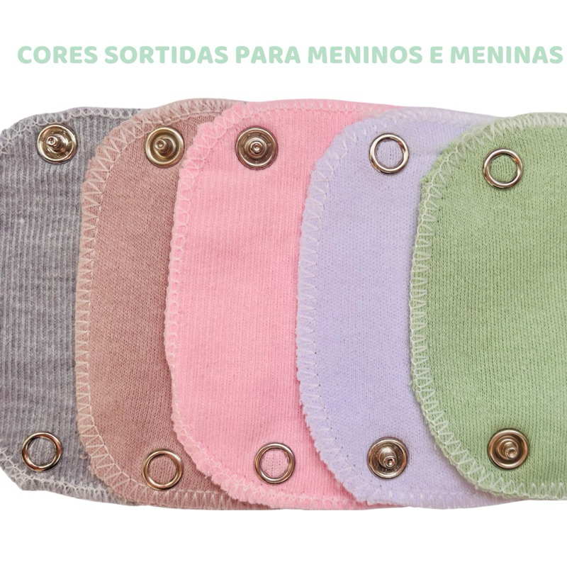 Kit 3 Extensor alongador de body Menina e Menino Bebe Roupas infantis