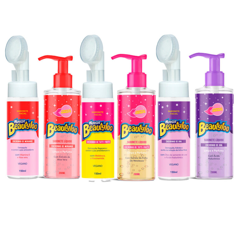 Kit Mousse e Gel de Limpeza Cheirinho de Chiclete 