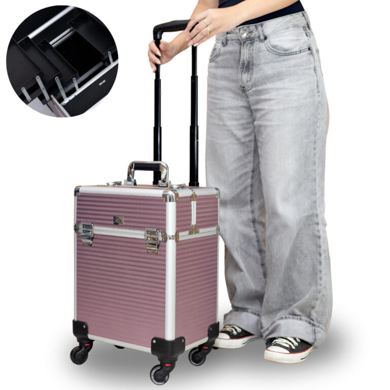 Maleta De Maquiagem Profissional Com Rodinhas R720