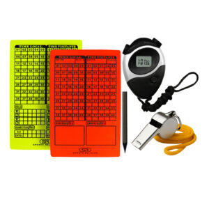Kit Árbitro Essencial: Cartões e Apito para Controle Total em Campo