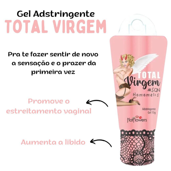 Total Virgem 15g Gel Vaginal Creme Adstringente Cu