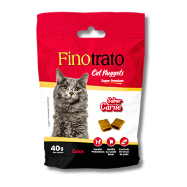 Petiscos para Gatos Adultos Finotrato Cat Nuggets 