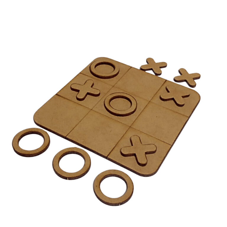 Kit 30 Jogos da Velha em MDF 3mm  Tabuleiro 10cm I